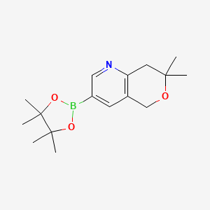 7,7-dimethyl-3-(4,4,5,5-tetramethyl-1,3,2-dioxaborolan-2-yl)-5,8-dihydropyrano[4,3-b]pyridine