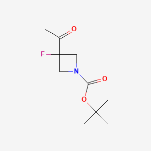 Tert-butyl 3-acetyl-3-fluoroazetidine-1-carboxylate