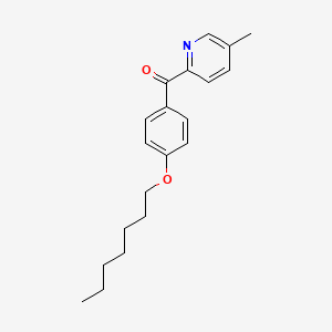 molecular formula C20H25NO2 B1392098 2-(4-庚氧基苯甲酰基)-5-甲基吡啶 CAS No. 1187166-61-5