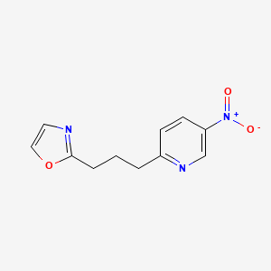 2-(3-(5-Nitropyridin-2-yl)propyl)oxazole