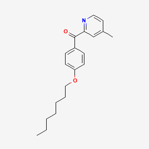 B1392105 2-(4-Heptyloxybenzoyl)-4-methylpyridine CAS No. 1187170-39-3