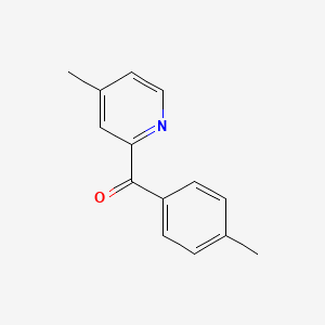 molecular formula C14H13NO B1392110 2-(4-甲基苯甲酰)-4-甲基吡啶 CAS No. 1187170-33-7