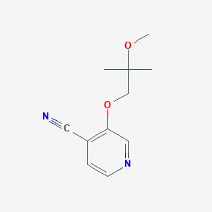 3-(2-Methoxy-2-methylpropoxy)isonicotinonitrile