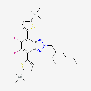 2-(2-Ethylhexyl)-5,6-difluoro-4,7-bis(5-(trimethylstannyl)thiophen-2-yl)-2H-benzo[d][1,2,3]triazole