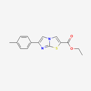 Ethyl 6-(4-methylphenyl)imidazo[2,1-b][1,3]thiazole-2-carboxylate