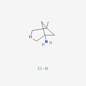 5-Methyl-3-oxabicyclo[3.1.1]heptan-1-amine;hydrochloride