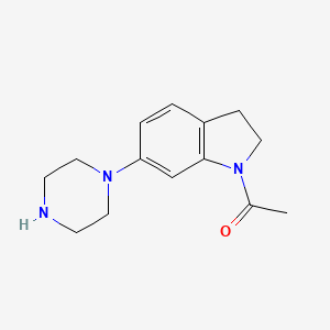 1-(6-(Piperazin-1-yl)indolin-1-yl)ethanone