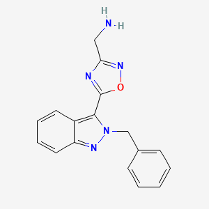 1,2,4-Oxadiazole-3-methanamine, 5-[2-(phenylmethyl)-2H-indazol-3-yl]-