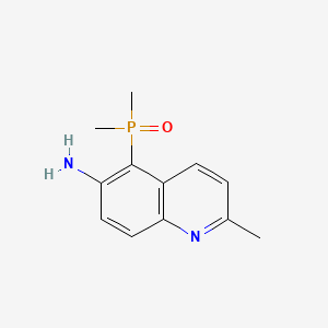 molecular formula C12H15N2OP B13921222 5-(Dimethylphosphinyl)-2-methyl-6-quinolinamine 