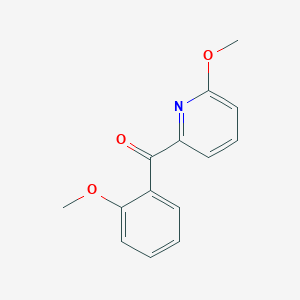 molecular formula C14H13NO3 B1392150 2-(2-甲氧基苯甲酰基)-6-甲氧基吡啶 CAS No. 1187167-49-2