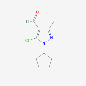 5-chloro-1-cyclopentyl-3-methyl-1H-pyrazole-4-carbaldehyde