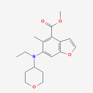 Methyl 6-(ethyl(tetrahydro-2H-pyran-4-YL)amino)-5-methylbenzofuran-4-carboxylate