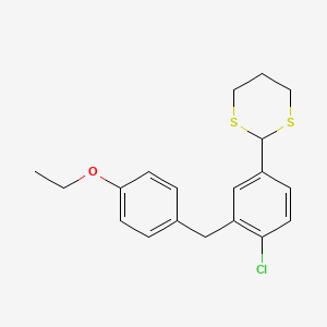 2-(4-Chloro-3-(4-ethoxybenzyl)phenyl)-1,3-dithiane