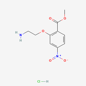 Methyl 2-(2-aminoethoxy)-4-nitro-benzoate;hydrochloride