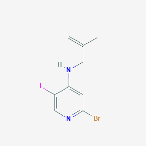 (2-Bromo-5-iodo-pyridin-4-yl)-(2-methyl-allyl)-amine