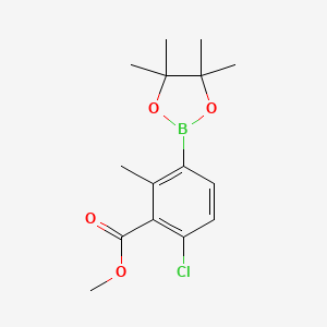 Methyl 6-chloro-2-methyl-3-(4,4,5,5-tetramethyl-1,3,2-dioxaborolan-2-yl)benzoate