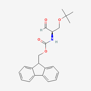 9H-fluoren-9-ylmethyl N-[(2R)-1-[(2-methylpropan-2-yl)oxy]-3-oxopropan-2-yl]carbamate