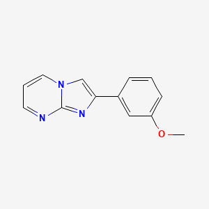 Imidazo[1,2-a]pyrimidine, 2-(3-methoxyphenyl)-