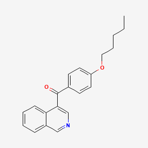 molecular formula C21H21NO2 B1392179 4-(4-戊氧基苯甲酰)异喹啉 CAS No. 1187171-67-0