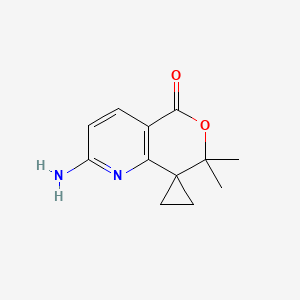 2'-Amino-7',7'-dimethyl-spiro[cyclopropane-1,8'-pyrano[4,3-b]pyridine]-5'-one