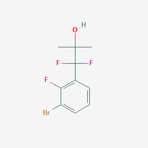 1-(3-Bromo-2-fluorophenyl)-1,1-difluoro-2-methylpropan-2-ol