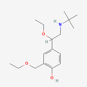 4-(2-(Tert-butylamino)-1-ethoxyethyl)-2-(ethoxymethyl)phenol