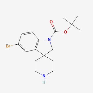 Tert-butyl 5-bromospiro[indoline-3,4-piperidine]-1-carboxylate