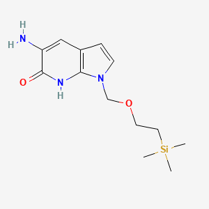 5-Amino-1,7-dihydro-1-[[2-(trimethylsilyl)ethoxy]methyl]-6H-pyrrolo[2,3-b]pyridin-6-one