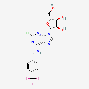 (2R,3R,4S,5R)-2-[2-chloro-6-[[4-(trifluoromethyl)phenyl]methylamino]purin-9-yl]-5-(hydroxymethyl)oxolane-3,4-diol