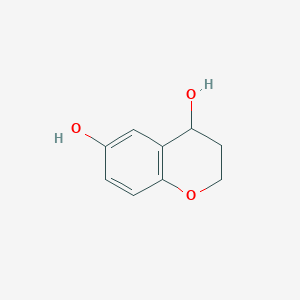 molecular formula C9H10O3 B13921874 Chromane-4,6-diol 