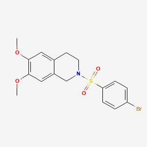 2-[(4-Bromophenyl)sulfonyl]-6,7-dimethoxy-1,2,3,4-tetrahydroisoquinoline