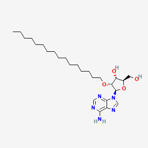 (2R,3R,4R,5R)-5-(6-aminopurin-9-yl)-4-hexadecoxy-2-(hydroxymethyl)oxolan-3-ol