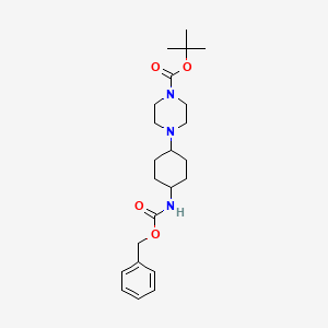 Tert-butyl 4-(4-(((benzyloxy)carbonyl)amino)cyclohexyl)piperazine-1-carboxylate