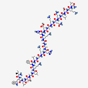 H-Ile-Trp-Leu-Thr-Ala-Leu-Lys-Phe-Leu-Gly-Lys-His-Ala-Ala-Lys-His-Glu-Ala-Lys-Gln-Gln-Leu-Ser-Lys-Leu-NH2