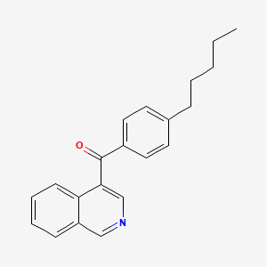molecular formula C21H21NO B1392193 4-(4-戊基苯甲酰)异喹啉 CAS No. 1187169-74-9