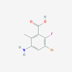 3-Amino-5-bromo-6-fluoro-2-methylbenzoic acid