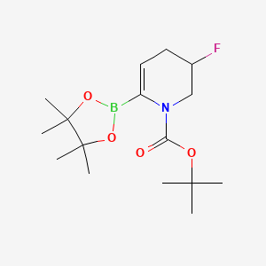 tert-butyl 3-fluoro-6-(4,4,5,5-tetramethyl-1,3,2-dioxaborolan-2-yl)-3,4-dihydro-2H-pyridine-1-carboxylate