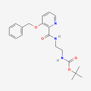 Carbamic acid, [2-[[[3-(phenylmethoxy)-2-pyridinyl]carbonyl]amino]ethyl]-, 1,1-dimethylethyl ester