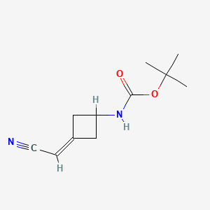 Tert-butyl (3-(cyanomethylene)cyclobutyl)carbamate