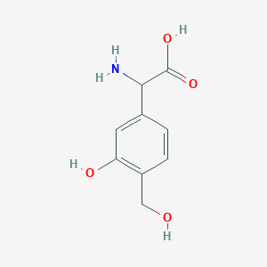 2-amino-2-[3-hydroxy-4-(hydroxymethyl)phenyl]acetic acid