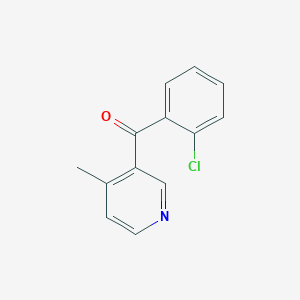 molecular formula C13H10ClNO B1392221 3-(2-Chlorbenzoyl)-4-methylpyridin CAS No. 1187168-67-7