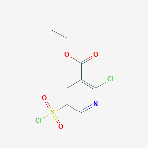 Ethyl 2-chloro-5-(chlorosulfonyl)nicotinate