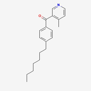 3-(4-Heptylbenzoyl)-4-methylpyridine