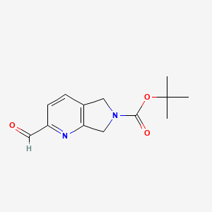 tert-Butyl 2-formyl-5,7-dihydro-6H-pyrrolo[3,4-b]pyridine-6-carboxylate