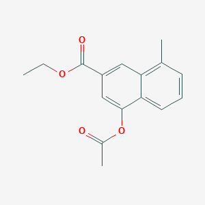 4-(Acetyloxy)-8-methyl-2-naphthalenecarboxylic acid ethyl ester