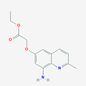 Ethyl (2-methyl-8-aminoquinolin-6-yloxy)acetate