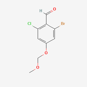 2-Bromo-6-chloro-4-(methoxymethoxy)benzaldehyde