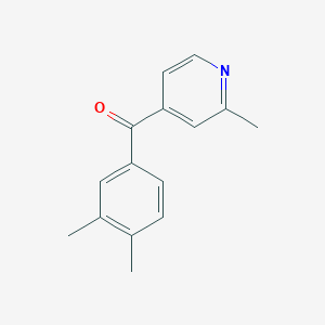 4-(3,4-Dimethylbenzoyl)-2-methylpyridine