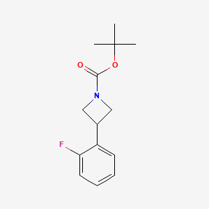 molecular formula C14H18FNO2 B13922313 tert-Butyl 3-(2-fluorophenyl)azetidine-1-carboxylate 