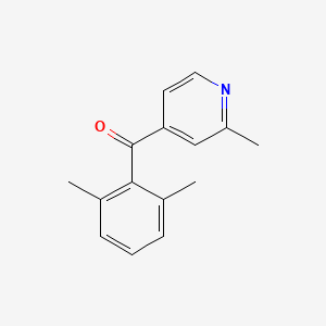 4-(2,6-Dimethylbenzoyl)-2-methylpyridine